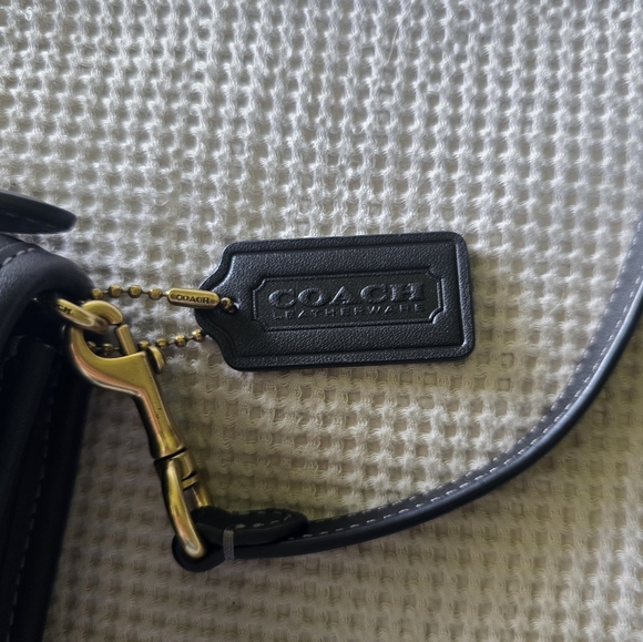 Coach Kip Turnlock Black Crossbody Bag - Picture 7 of 14